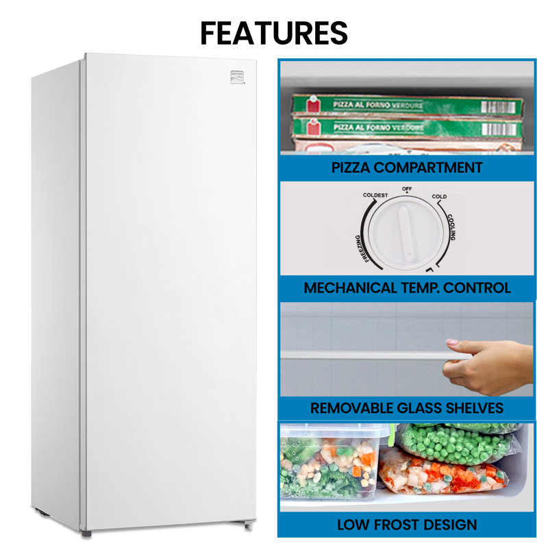 Kenmore 7 cu. ft. Garage Ready Upright Freezer with Adjustable